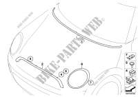 Äussere Blenden / Ziergitter für MINI Cooper D 2.0 2010