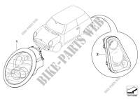 Nachrüstsatz Faceliftleuchten für MINI Cooper 2000