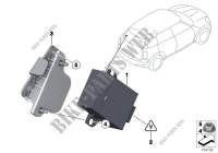 Steuergerät Spiegelanklappung für MINI Cooper ALL4 2012