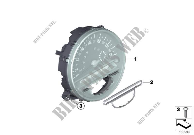 Tachometer Instrumententafel für MINI Cooper 2007