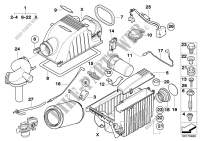 Ansauggeräuschdämpfer/Filtereinsatz für MINI Cooper S 2003