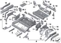 Gepäckraumboden Anbauteile für Mini Cooper 2002