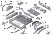 Gepäckraumboden/Radhaus hinten für MINI Cooper S 2005