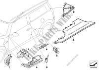 Hohlraumabschottung Seitenrahmen links für MINI Cooper S 2009