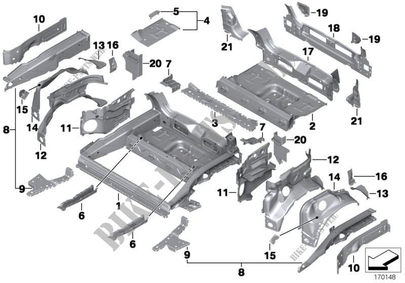Gepäckraumboden Anbauteile für MINI Cooper 2002