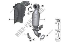 Abgaskrümmer mit Katalysator für MINI Cooper ALL4 2012