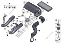 Ansauggeräuschdämpfer/Filtereinsatz/HFM für MINI Cooper S 2011