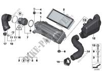 Ansauggeräuschdämpfer/Filtereinsatz/HFM für MINI Cooper ALL4 2013