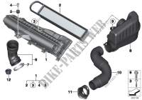 Ansauggeräuschdämpfer/Filtereinsatz für MINI Cooper 2012