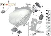 Einzelteile Scheinwerfer Xenon für MINI Cooper SD 2010
