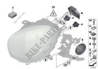 Einzelteile Scheinwerfer für MINI Cooper S ALL4 2010