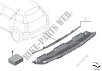 Heckverkleidung Unterfahrschutz   R60 für MINI Cooper ALL4 2012