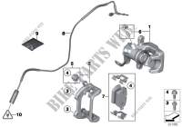 Hinterradbremse Bremsbelag Fühler für MINI Cooper D 2.0 2013