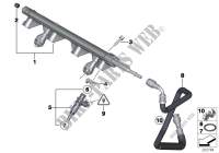 Kraftstoffleitung Einspritzventil für MINI Cooper ALL4 2012