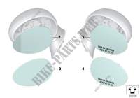 Spiegelglas (S430A) für MINI Cooper ALL4 2013
