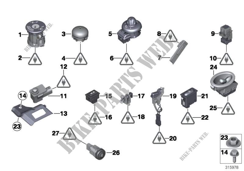 Diverse Schalter für MINI Cooper 2007