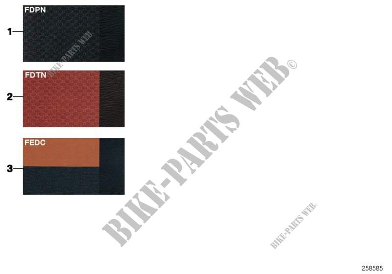 Musterseite Polsterfarben Leder/Stoff für MINI Cooper 2002