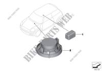 Einzelteile Freisprechanlage für MINI Cooper S 2013