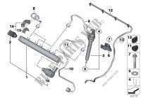Hochdruckspeicher/Injektor/Leitung für MINI Cooper D ALL4 1.6 2010