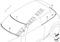Verglasung Anbauteile für MINI Cooper S 2013