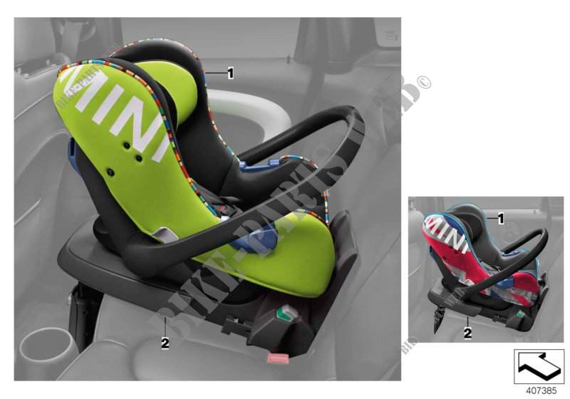 MINI Baby Seat 0+ für MINI Coop.S JCW 2011
