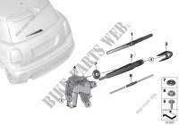 Einzelteile Heckscheibenwischanlage für MINI Cooper S 2013