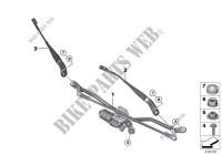 Einzelteile Scheibenwischanlage für MINI Cooper S 2014