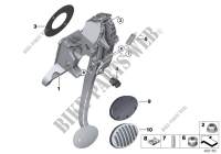 Fusshebelwerk Automatikgetriebe für MINI Cooper SD 2013