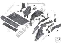 Radhaus hinten/Bodenteile für MINI Cooper S 2014
