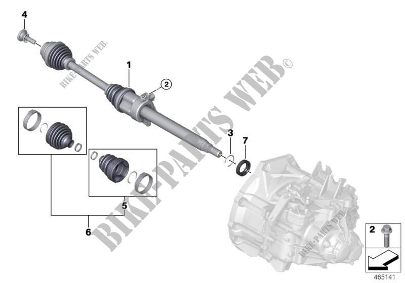 Abtriebswelle vorne rechts für MINI Cooper S 2014