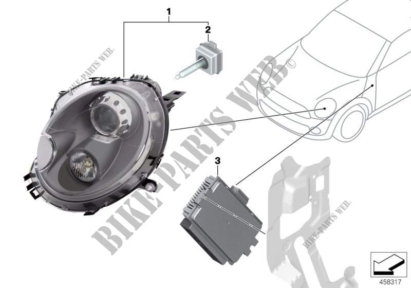 Nachrüstsatz 25 W Xenon Scheinwerfer für MINI Cooper 2011