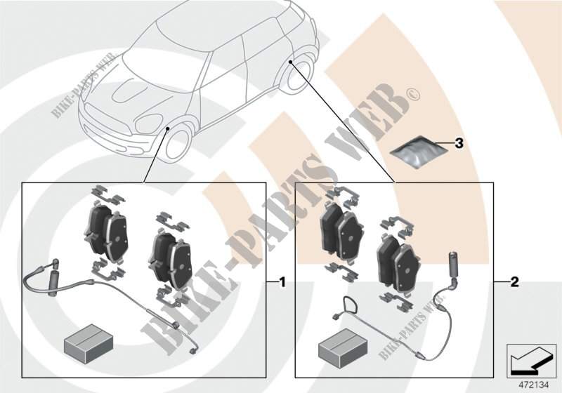 Service Kit Bremsbeläge / Value Line für MINI Cooper ALL4 2013