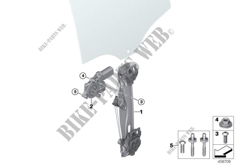 Türfenstermechanismus hinten für MINI Cooper 2014