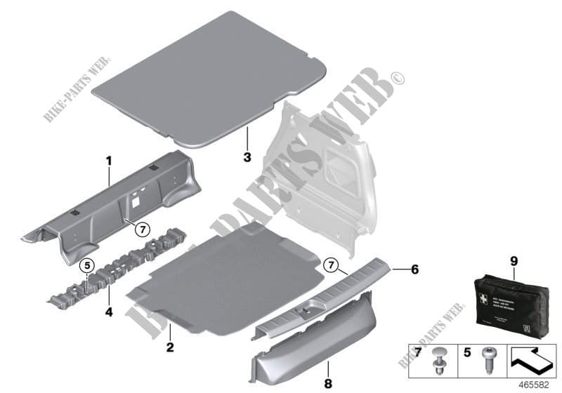 Verkleidung Gepäckraumboden für MINI Cooper 2014