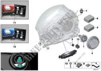 Einzelteile Scheinwerfer Halogen für MINI Cooper S 2013
