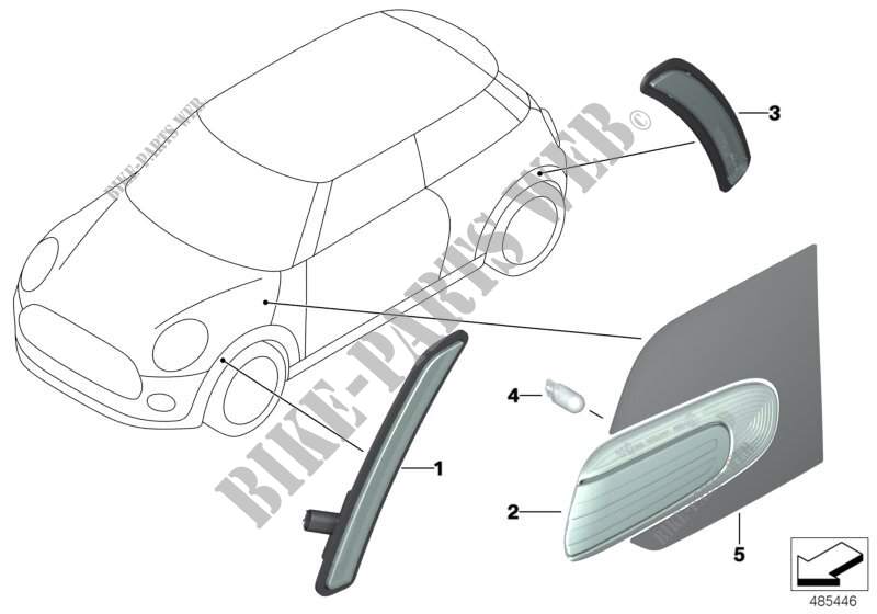 Blinkleuchte vorne/seitlich für MINI Cooper S 2013